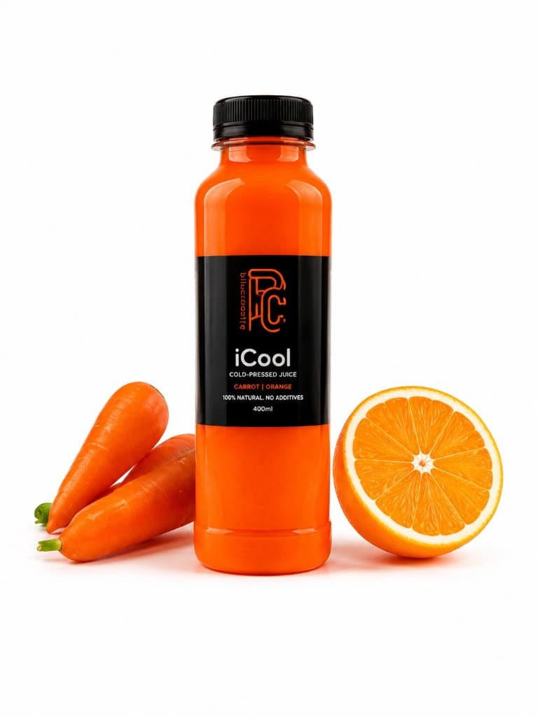 iCool cold-pressed juice bottle