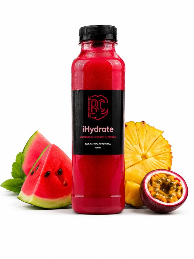 iHydrate cold-pressed juice bottle